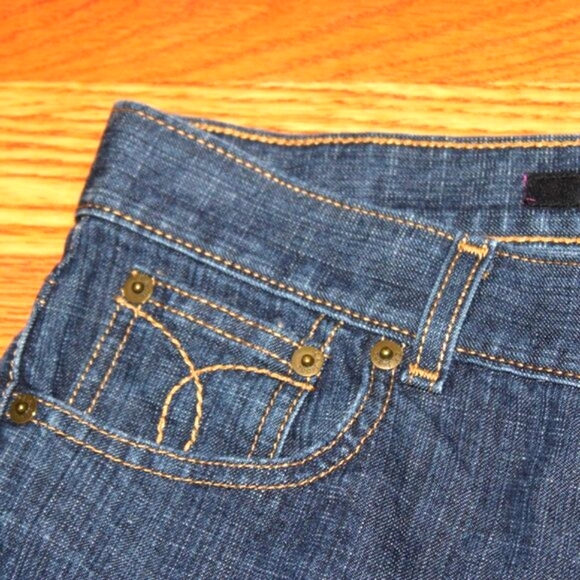 Calvin Klein Low-Rise Flare Jeans - Dark Wash - 33” Inseam-Y2K - Picture 6 of 9